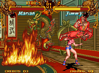 DOUBLE DRAGON (NeoGeo) - All SupeR Moves! 