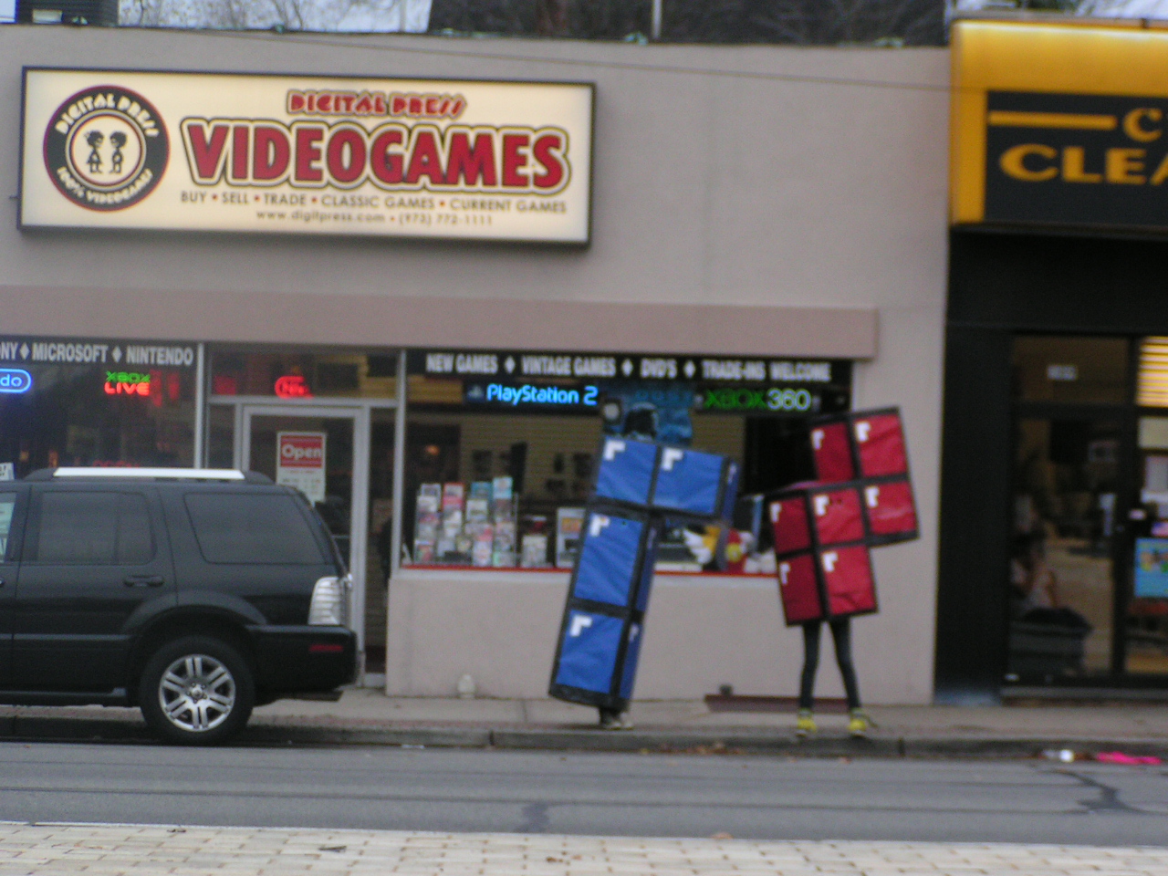 vintage video game shop