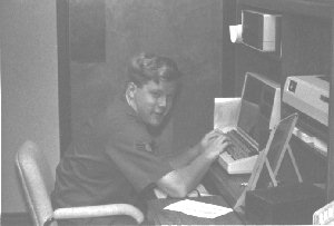 Picture of me, programming in the USAF